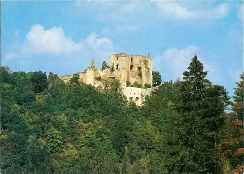 Postcard Boskowitz Boskovice Hrad/Burgruine 1990