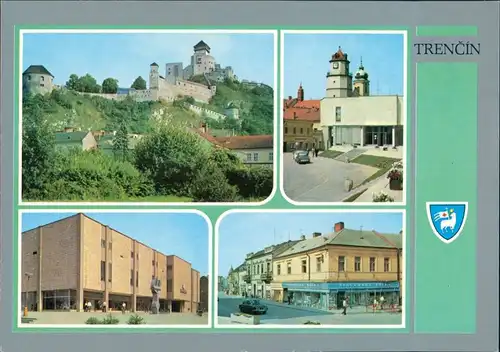 Trentschin Trenčín | Trencsén | Laugaricio Burg, Gebäude, Geschäfte 1980