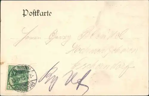 Ansichtskarte Offenbach (Main) Partie am Schloss, Passpartout Postkarte 1903