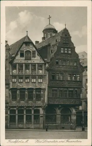 Ansichtskarte Frankfurt am Main Haus Löwenstein und Frauenstein 1928