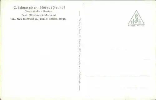 Ansichtskarte Neu-Isenburg Hofgut Neuhof - Offenbach 1950