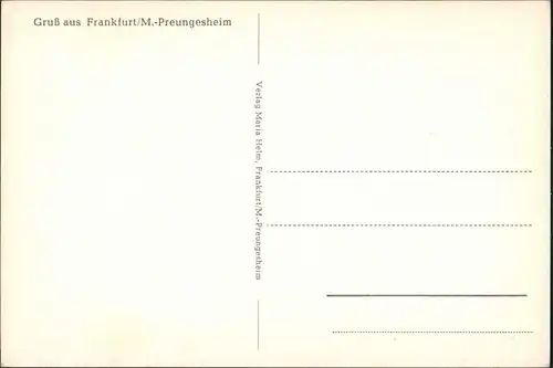 Frankfurt am Main Preungesheim Hauptstrasse, Schule, Siedlung Jaspertstr.  1960