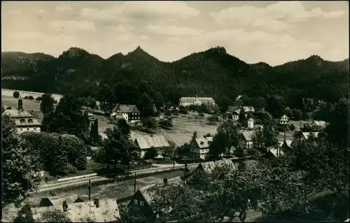 Postcard Dittersbach (Böhm. Schweiz) Jetřichovice Stadtpartie 1951