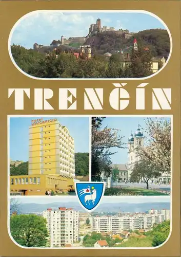 Trentschin Trenčín | Trencsén | Laugaricio Panorama, Hotel   Hochhäuser 1980