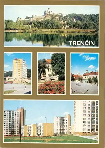 Trentschin Trenčín | Trencsén | Laugaricio Panorama, Hochhäuser 1980