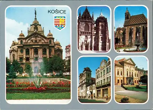 Kaschau Košice (Kassa) Státne divadlo, Priečelie, Michalská  Dom Košického 1990