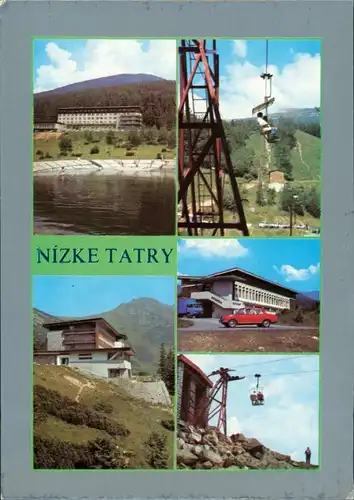 .Slowakei Hotel Partizán na Táloch, Sedačkový výtah /Nízke Tatry 1985