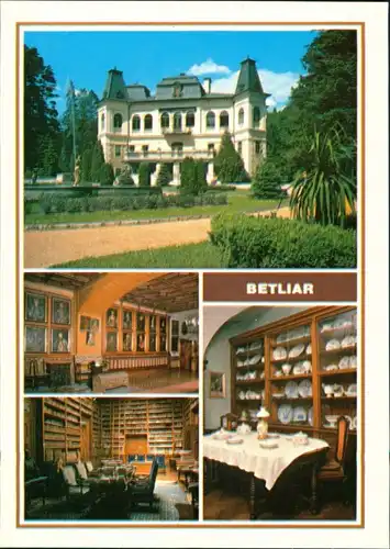 Postcard Betler Betliar Betliarsky kaštieľ/Schloss Betliar 1990