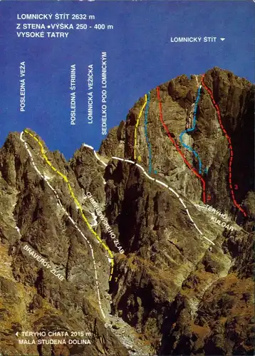 Tatralomnitz-Vysoké Tatry Tatranská Lomnica Lomnitzer Spitze Lomnický štít 1988