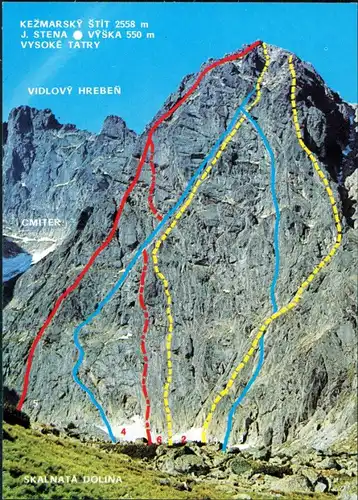 Tatralomnitz-Vysoké Tatry Tatranská Lomnica Kežmarský štít Hohe Tatra 1984