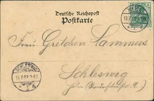 Ansichtskarte Holtenau-Kiel Holtenå Kaiser Wilhelm Denkmal 1903