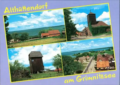 Ansichtskarte Althüttendorf Meerblick, Kirche, Luftbild 1995