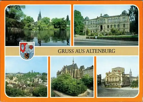 Ansichtskarte Altenburg Gruß aus Altenburg 1986/1989