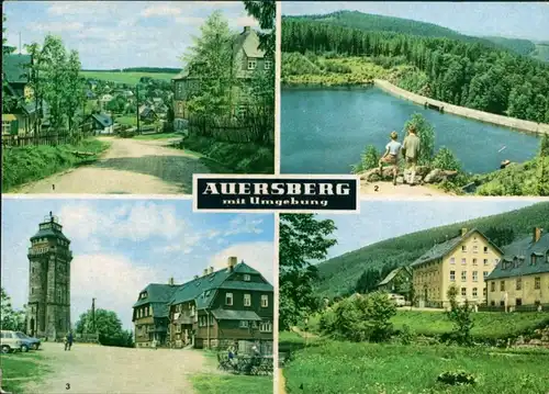 Auersberg (Erzgebirge) Carlsfeld, „Berghotel Auersberg", Wildenthal 1968