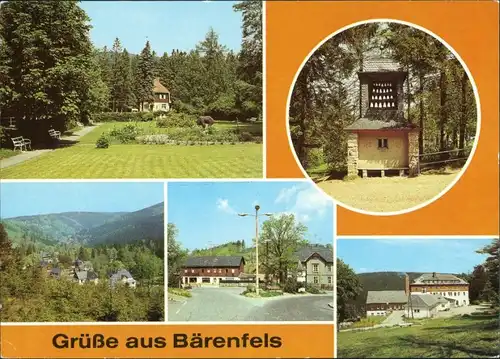 Bärenfels (Erzgebirge)Altenberg (Erzgebirge) Park, Milchbar, Erholungsheim 1987