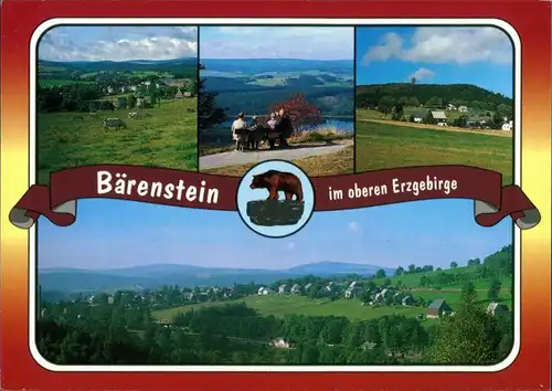 Bärenstein-Altenberg (Erzgebirge) Panorama, Weide, Ausblick 1995