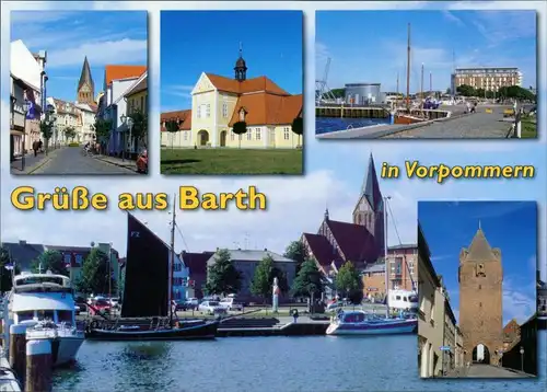 Barth Dammtor, Hafen, Adliges Fräuleinstift, Marienkirche, Lange Straße 1995