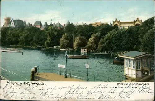 Winterhude (Mühlenkamp)-Hamburg Blick von der Sierichstrasse 1905