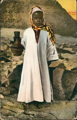 Ägypten (allgemein) Trachten - Typen (Ägypten) Jeune Bedouin 1909