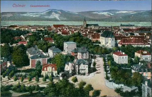 CPA Kolmar Colmar Straßenpartie 1914