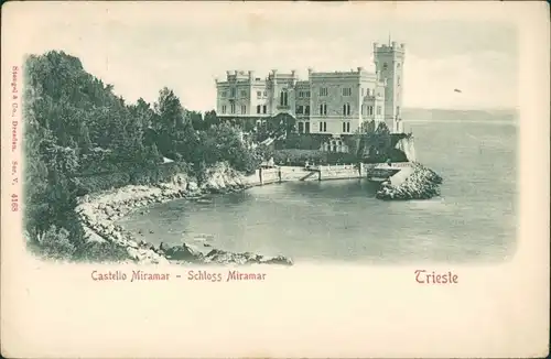 Cartoline Triest Trieste Schloss Miramar (Castello di Miramare) 1900