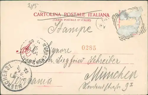Cartoline Mailand Milano Piazza del Duomo/Verkehr mit Straßenbahn 1903