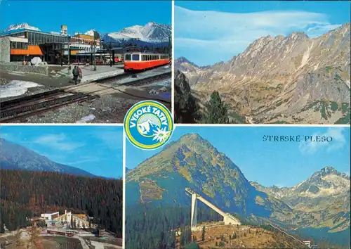 Tschirmer See-Vysoké Tatry Štrbské Pleso (Csorbató) Bahnhof, Skischanze 1974