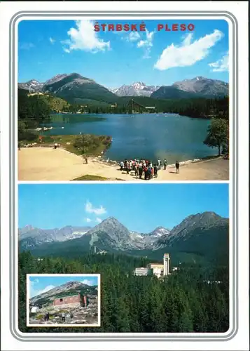 Tschirmer See-Vysoké Tatry Štrbské Pleso (Csorbató) Panorámy Štrbského Plesa, Chata pod Soliskom 1990