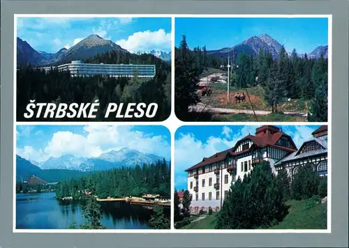 Tschirmer See-Vysoké Tatry Štrbské Pleso (Csorbató) Sanatórium Helios, Sedačkový výťah na Solisko 1990