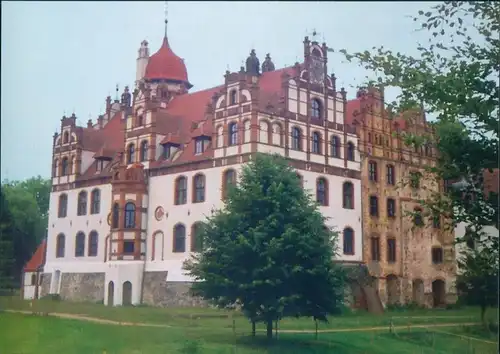 Ansichtskarte Basedow (Mecklenburg) Schloß 1995