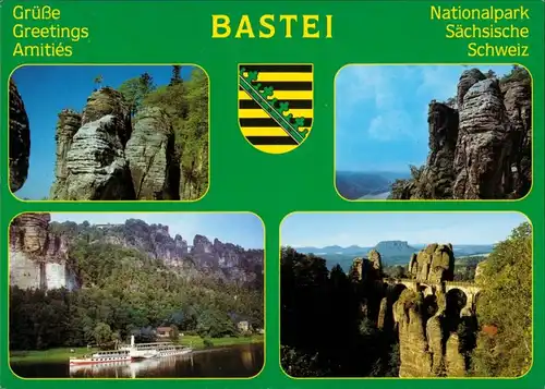 Ansichtskarte Rathen Die Bastei 1995