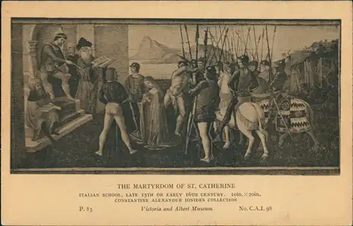 Ansichtskarte  The Martyrdom of St. Catherine,  1936  gestempelt  LIVERPOOL