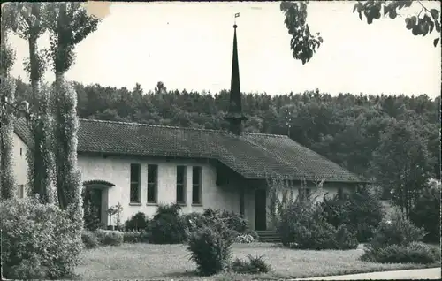 Ansichtskarte Koblenz AG Partie an der Kirche, bepflanzter Vorgarten 1960