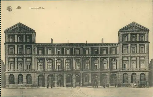CPA Lille Rathaus Hotel-de-Ville Gebäude Gesamtansicht 1910