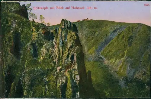 CPA Woll La Bresse Spitzköpfe mit Blick auf Hohneck 1915