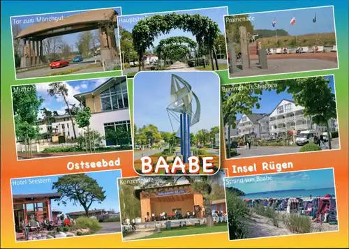 Baabe Hotel Seestern, Mutter-Kind-Kurklinik,  Promenade, Konzertplatz 1995