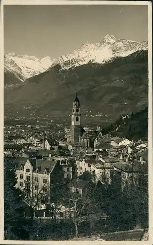 Meran Merano Panorama-Ansicht Blick zu den Südtiroler Bergen 1932/1930