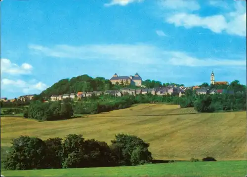 Ansichtskarte Augustusburg Erzgebirge Panorama 1973