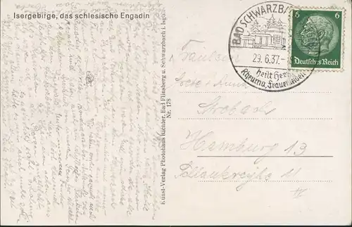 Bad Schwarzbach-Bad Flinsberg Czerniawa-Zdrój Świeradów-Zdrój Engadin 1937