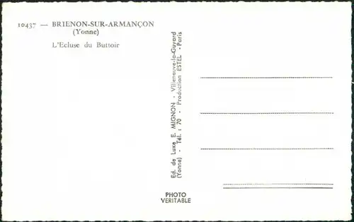 CPA Brienon-sur-Armançon Kanalansicht 1965