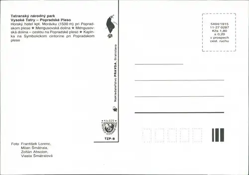 Tschirmer See-Vysoké Tatry Štrbské Pleso (Csorbató) Vysoké Tatry,   hotel  1990