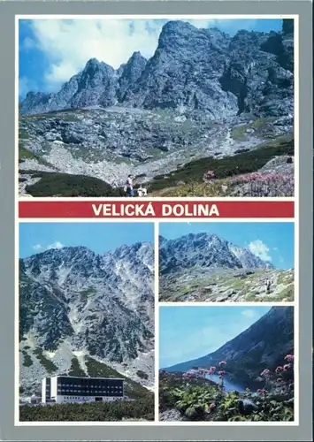 Deutschendorf Poprad Zelenou značkou do Velickej doliny, Horský hotel Sliezsky dom 1989