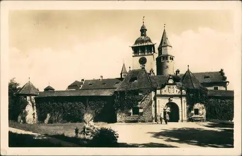 Busau (Mähren) Bouzov Burg Bouzov, Castle, Vintage Postcard 1950