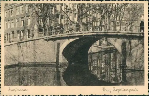 Amsterdam Amsterdam Brug Reguliersgracht/Grachten Brücke, Haus Ansicht 1940