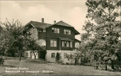 Hohenstein-Ernstthal Bethlehemstift-Hüttengrunde Blockhaus DDR Postkarte 1968