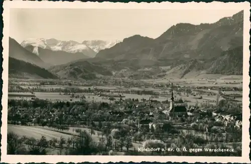 Kirchdorf an der Krems Panorama Gesamtansicht mit Alpen gg. Warscheneck 1940
