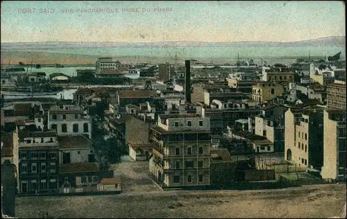 Postcard Port Said بورسعيد (Būr Saʻīd) Stadt, Fabriken 1912