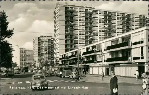 Postkaart Rotterdam Rotterdam Karel Doormanstraat 1962