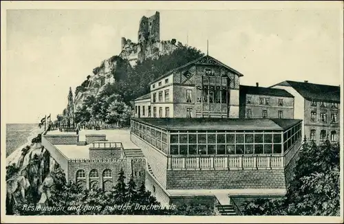 Bad Godesberg-Bonn Burg Drachenfels (Siebengebirge) - Restauration 1930