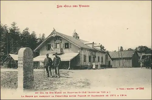 CPA Saint-Dié-des-Vosges Grenze Col de ste Marie Vogesen 1909